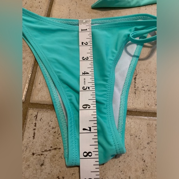 💜 Turquoise Padded Push-Up Bikini Swimsuit Set (S/M) - Picture 6 of 6